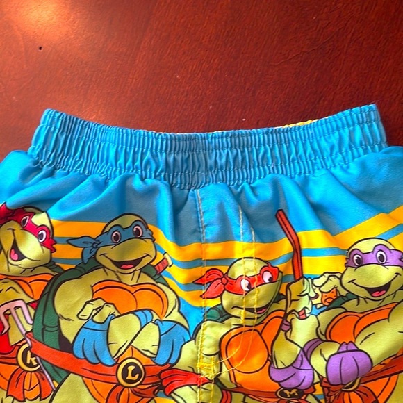 NWOT Nickelodeon Teenage Mutant Ninja Turtles Colorful Boys Swim Trunks Cartoon - Picture 5 of 12